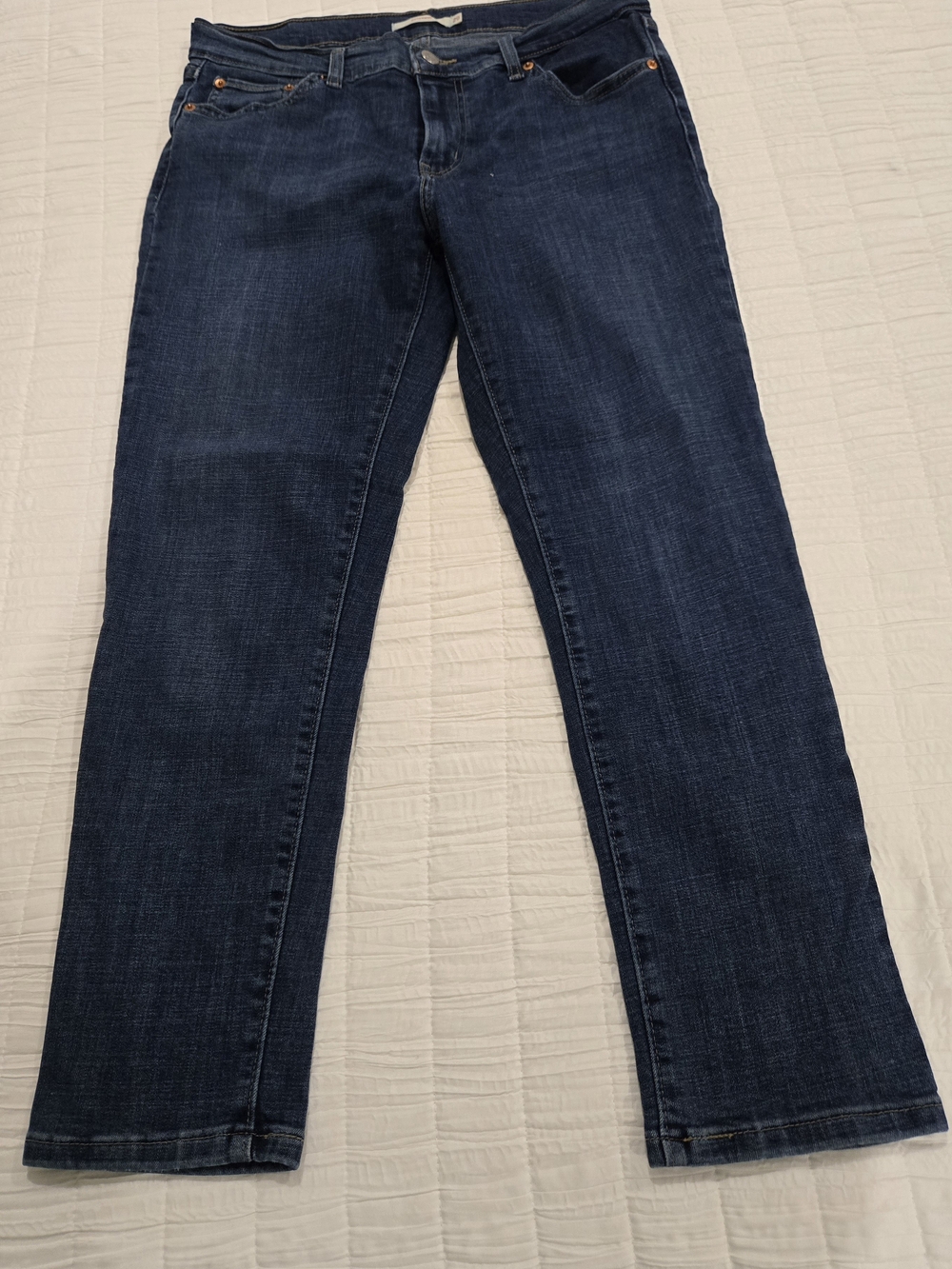 Levi's Women's Dark Blue Straight-Leg Jeans